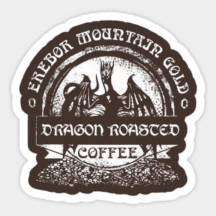 Erebor Mountain Gold Coffee Sticker